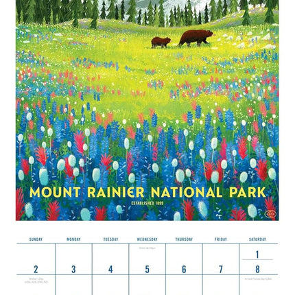 2027 The Art of the National Parks Wall Calendar