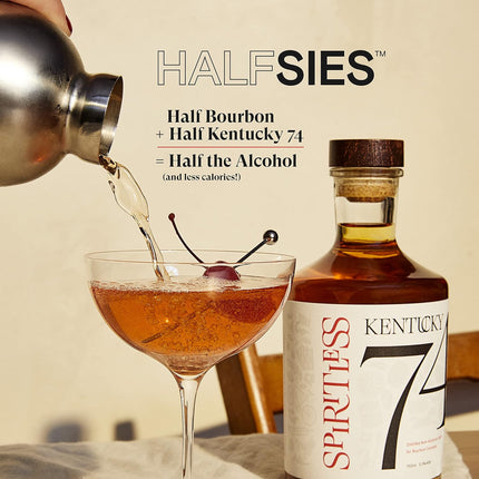 Non-Alcoholic Bourbon Whiskey Alternative, Award-Winning Alcohol-Free Spirit for Cocktails, 700ml Bottle