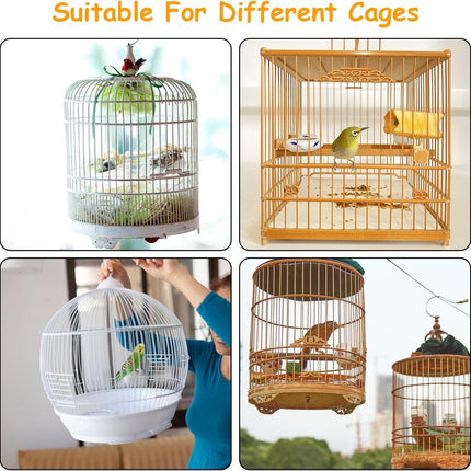 Adjustable Black Bird Cage Seed Catcher Net