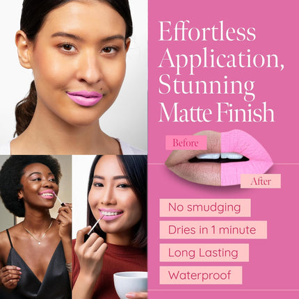 Matte Liquid Lipstick | Baby Pink Light Pink Lip Color