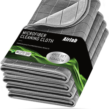 Carbon Microfiber Towels for Car Drying and Detailing, Pack of 4