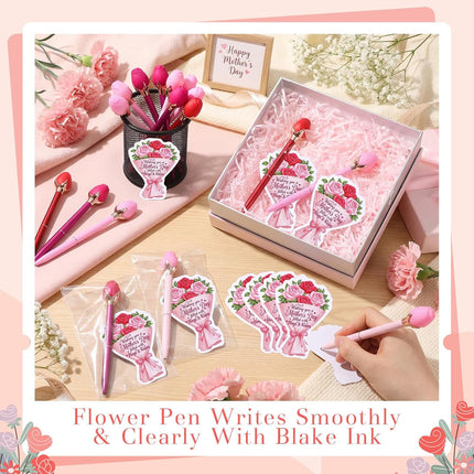 HomeChef ChefDelHogar 24 Sets Mother's Day Gifts Bulk, Rose Flower Ballpoint Pens with Mother's — Kitchen & Home