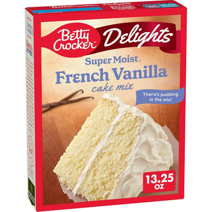 French Vanilla Super Moist Cake Mix, 13.25 oz