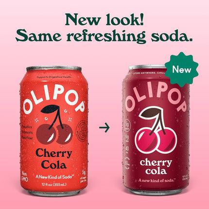 HomeChef ChefDelHogar OLIPOP Prebiotic Soda Pop, Cherry Cola, Pantry Pack Packed with Prebiotics — Kitchen & Home