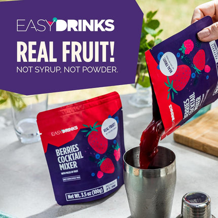 HomeChef ChefDelHogar Easy Drinks - Pouch Master - Pack of 5 Fruit Mix Cocktail Mixer — Kitchen & Home