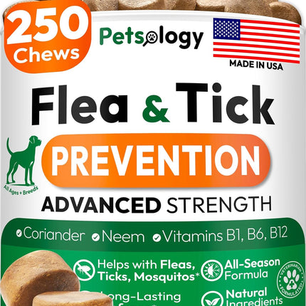 Flea and Tick Prevention Soft Chews for Dogs, 250 Count