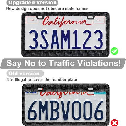 DriveForge ForjaRuta QUANQIUFEI Bling License Plate Frames for Women, Sparkly Rhinestone Diamond — Auto & Moto