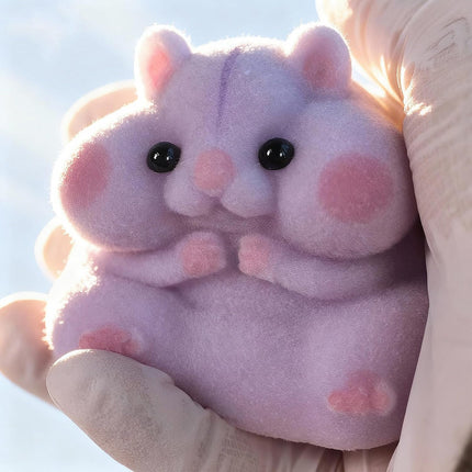 Purple Squishy Hamster Fidget Toy