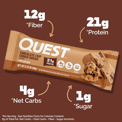 Quest Protein Bars - Nutrition Facts