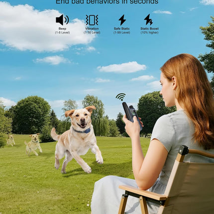 PawHaven RefugioPata Dog Shock Collar - 4500FT Dog Training Collar with Remote — Pet Supplies