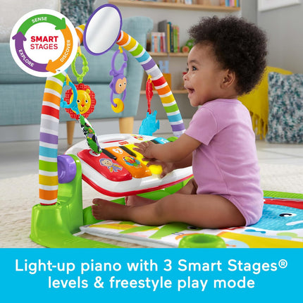Deluxe Kick & Play Piano Baby Gym with Soft Rattle Maracas