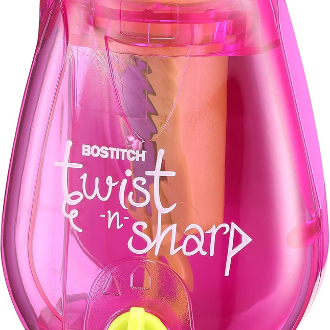 Twist-n-Sharp Handheld Pencil Sharpener for Kids & Colored Pencils, Assorted Colors
