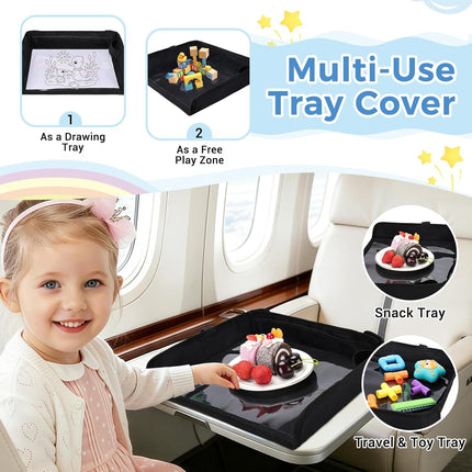 Foldable Airplane Tray Table Cover for Toddlers