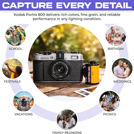 35mm Color Negative Film Roll Bundle, 36 Exposures
