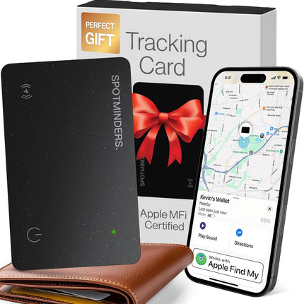 MFi-Certified Wallet Tracker Card for Travel
