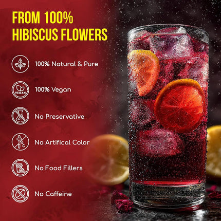 140-Count Natural Hibiscus Flower Herbal Tea Bags