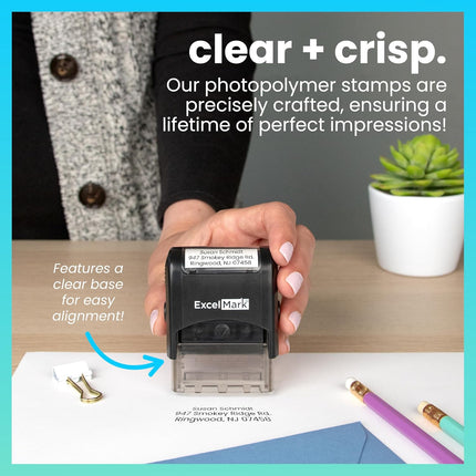 Custom Self-Inking Rubber Stamp - Small