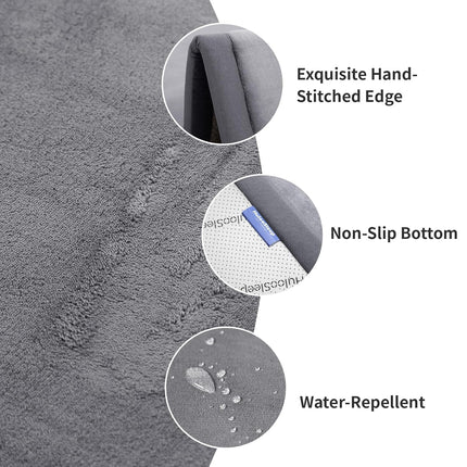 Ultra Soft 1.3 Inch Thick Baby Play Mat, 50 x 50, Dark Grey