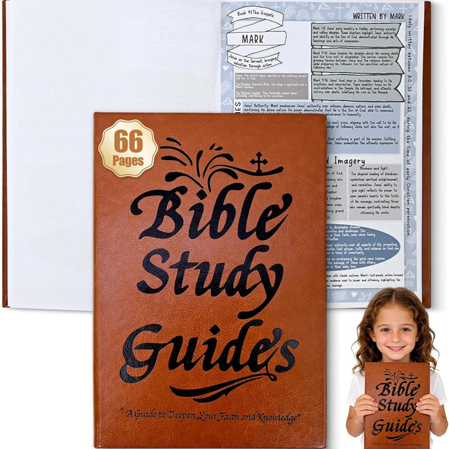 66-Page Bible Study Guides and Devotional Journal with Daily Scripture Quotes, Prayer Prompts, Cross-References, and Reflection Guides