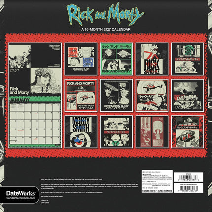 2027 Animated Sci-Fi Wall Calendar