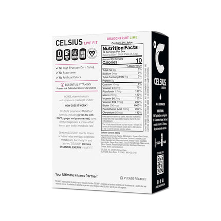 Dragonfruit Lime Essential Energy Powder Sticks, 2.8 Oz