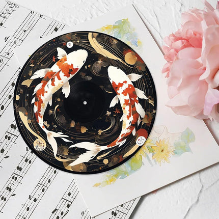 12-Inch Fish Felt Turntable Mat for Home Record Players