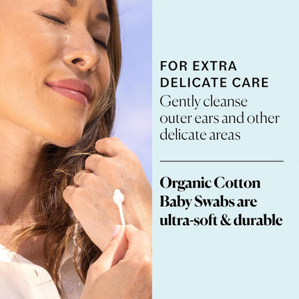 LittleNest NidoPequeño Sky Organics - Organic Baby Cotton Swabs — Baby & Toddler
