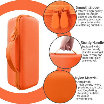 Orange Shockproof Hard Carrying Case with Handle for Ranger Loud Outdoor Bluetooth 5.4 Speaker