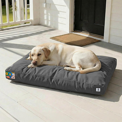 PawHaven RefugioPata Sytopia 42 Inch Canvas Outdoor Dog Bed for Extra Large Dogs — Pet Supplies