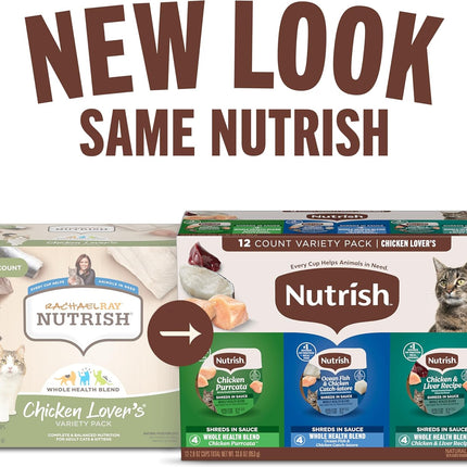 PawHaven RefugioPata Nutrish Grain Free Chicken Lover's Whole Health Blend Variety Pack Wet Cat Food — Pet Supplies