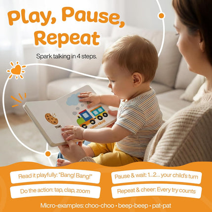 Imitation Book: Interactive Learn to Talk Board Book for Toddlers Ages 0-4