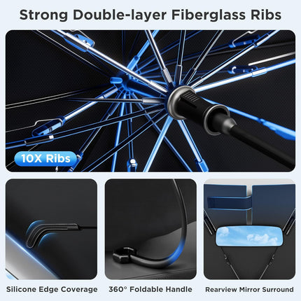 2026 Windshield Sun Shade Umbrella for Model Y and Model 3