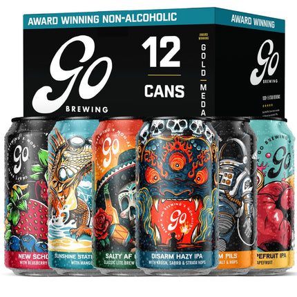 12-Pack Non-Alcoholic Assorted Beer Variety Pack