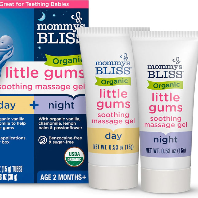 Organic Little Gums Soothing Massage Gel Day & Night Combo