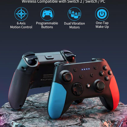 Switch 2 Controller Accessories Bundle, 15-in-1 Carrying Case Kit