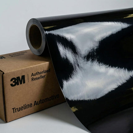 2080 Series Gloss Black G12 Automotive Vinyl Wrap Film - 5 ft x 1 ft