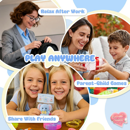 Blue Elephant Silicone Squishy Squeeze Toy