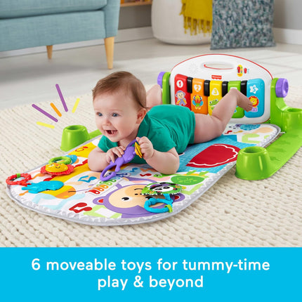 Deluxe Kick & Play Piano Baby Gym with Soft Rattle Maracas
