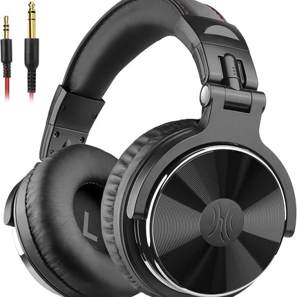 Wired Over-Ear Hi-Res DJ Studio Monitor Headphones, Black