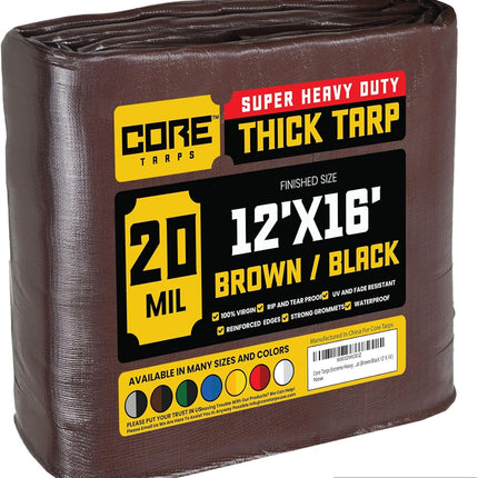 TerraBound TierraRumbo Core Tarps Extreme Heavy Duty 20 Mil Tarp Cover, Waterproof — Outdoor & Adventure