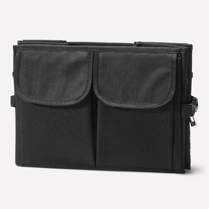 Black Foldable Multi-Compartment Car Trunk Organizer, 13.5 Gallon