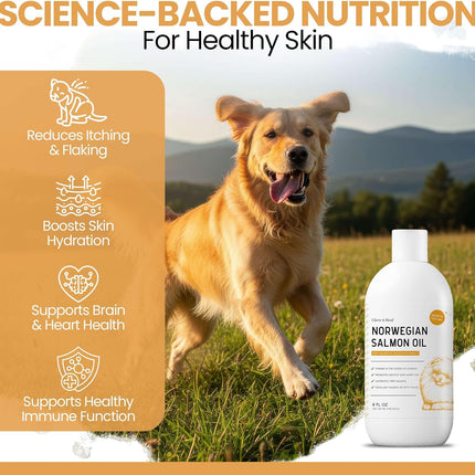 PawHaven RefugioPata Salmon Oil for Dogs - Premium Fish Oil for Skin and Coat Health — Pet Supplies