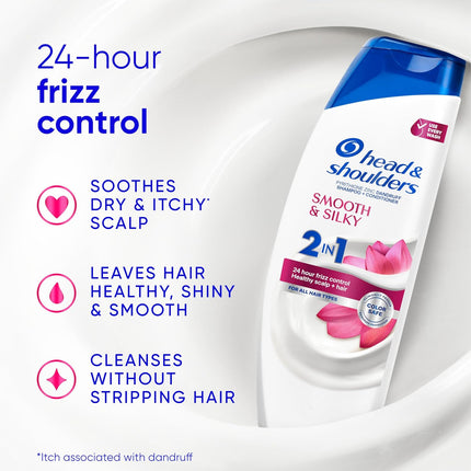 Smooth & Silky 2-in-1 Anti-Dandruff Shampoo & Conditioner, 28.2 fl oz