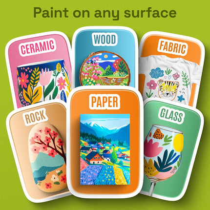36 Acrylic Paint Markers for Drawing and Crafts
