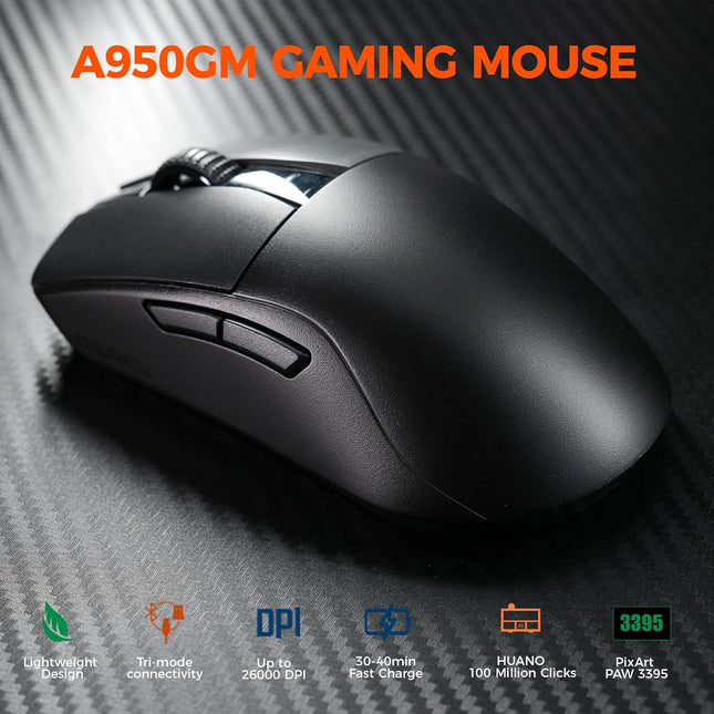 Wireless Gaming Mouse, 60g, 26K DPI, 5 Buttons