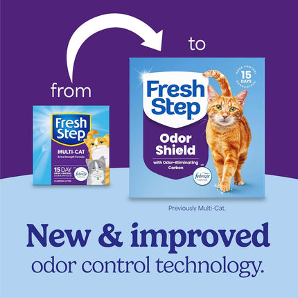 Odor Shield Multi-Cat Clumping Clay Cat Litter, Low Dust, 14 lb