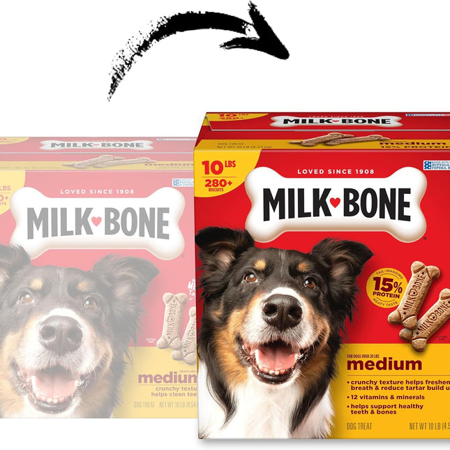 Original Crunchy Dog Treat Biscuits for Medium Dogs, 10 lb