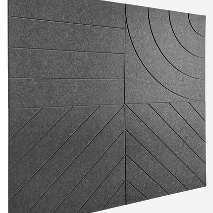 SourcetoHome 11.18" Square Acoustic Panels 12-Pack - Sound Absorbing Wall Panels, Noise Reducing Soundproof Decorative Felt Tiles for Home Office, Studio, Living Room - Warm White - General - detail view 2