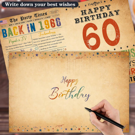 Happy 60th Birthday Card - Back in 1966 Greeting Card