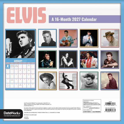 2027 Elvis Presley Wall Calendar